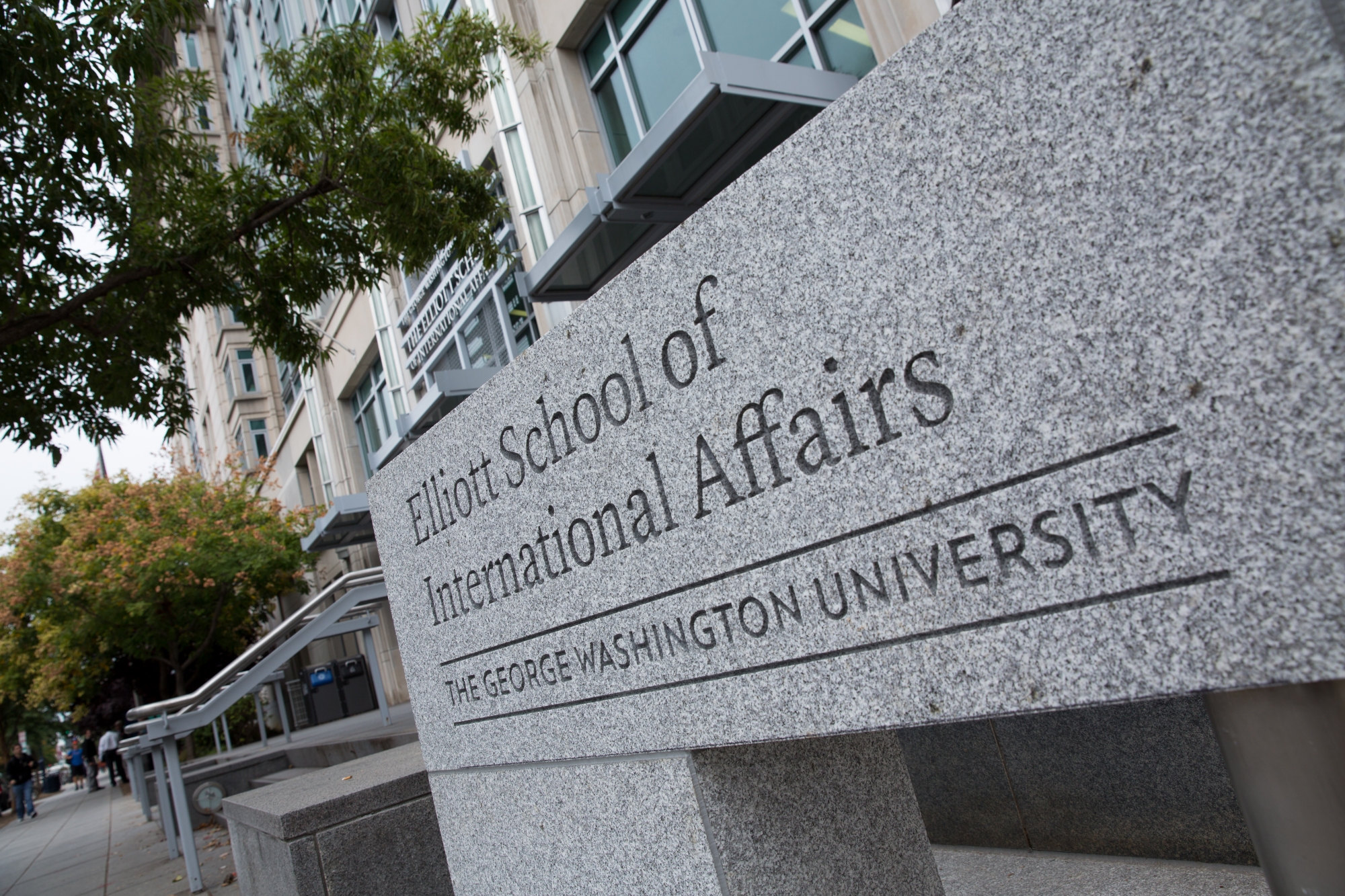 Elliott School building sign