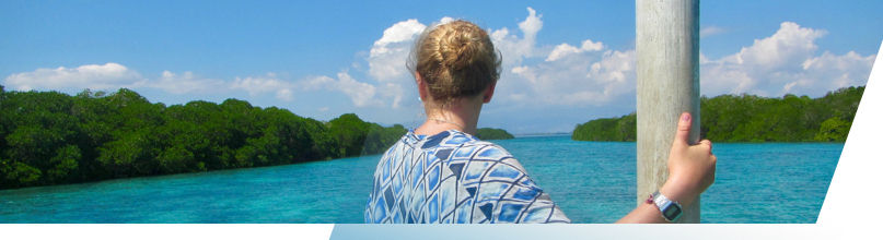 Woman looking out over the water